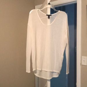 Forever 21 long sleeve sheer shirt